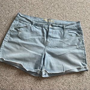 Old Navy 5in Inseam Distressed Jean Shorts Size 18 TALL
